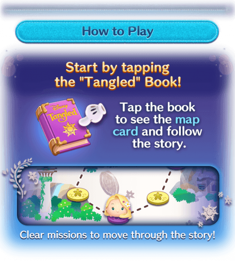 Disney, tsum, tsum, april, 2018, event, calendar, tangled, storybook, new, pick up capsule, lucky, time, rapunzel, mulan, Pocahontas