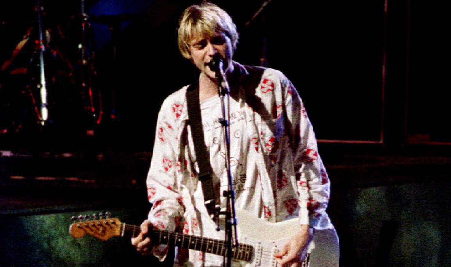 Курт Кобейн на концерте 1992