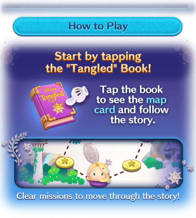 Disney, tsum, tsum, storybook, event, help, tips, guide, w/a, hearty, round, ears, black, nosed time, bubble, score, bow