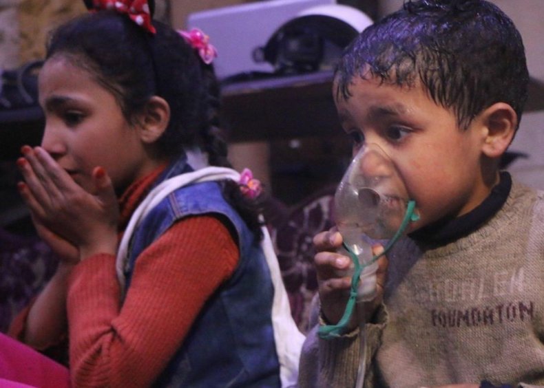 children white helmets douma