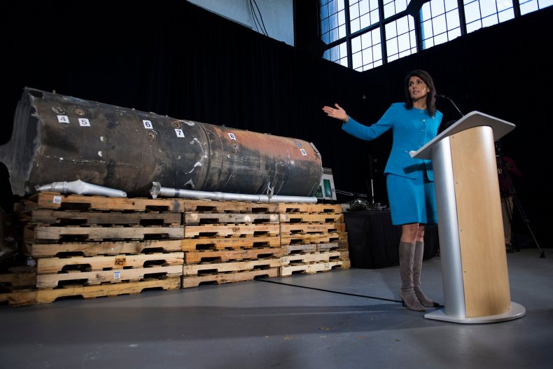 Nikki Haley Iran missile Yemen