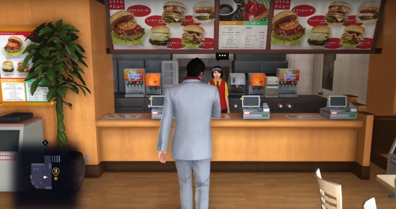 yakuza 6 menu combos kamurocho restaurants smile burger