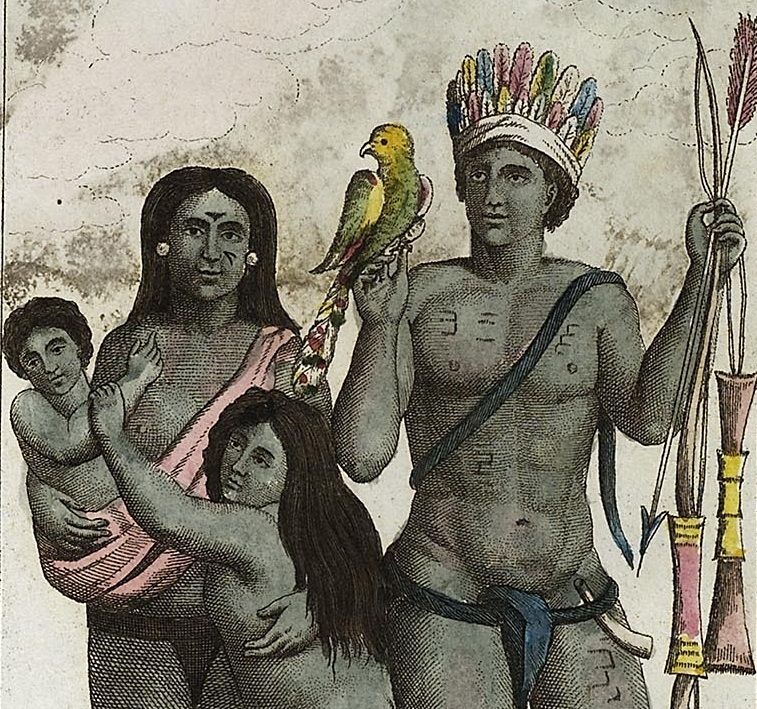 Carib_indian_family_by_John_Gabriel_Stedman