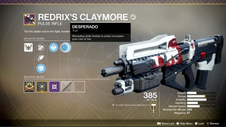 Destiny 2 Redrix Claymore