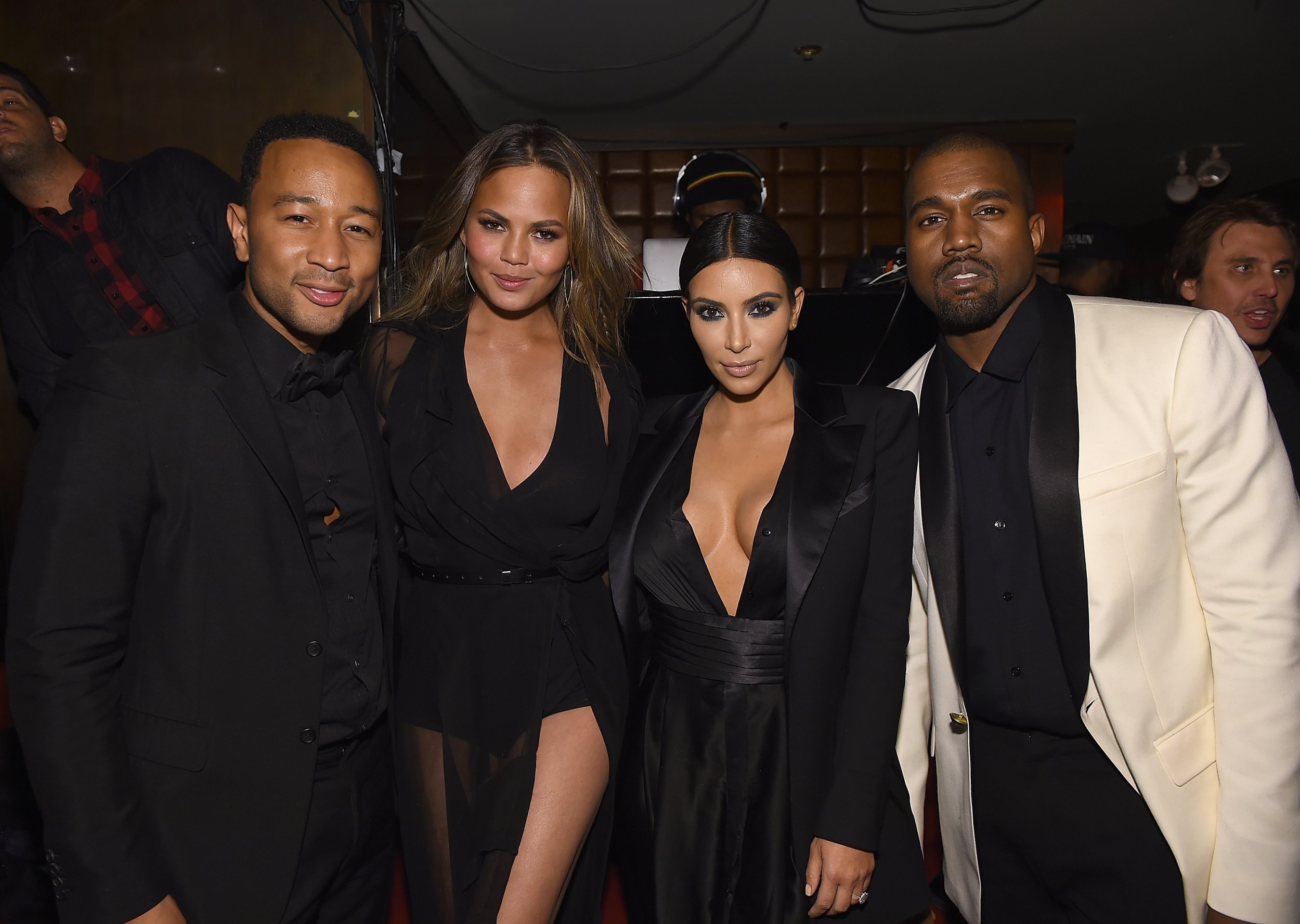 Kim Kardashian Kanye West John Legend Chrissy Teigen