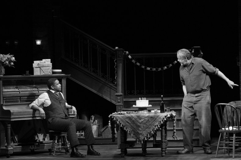 Denzel Washington and David Morse in THE ICEMAN COMETH