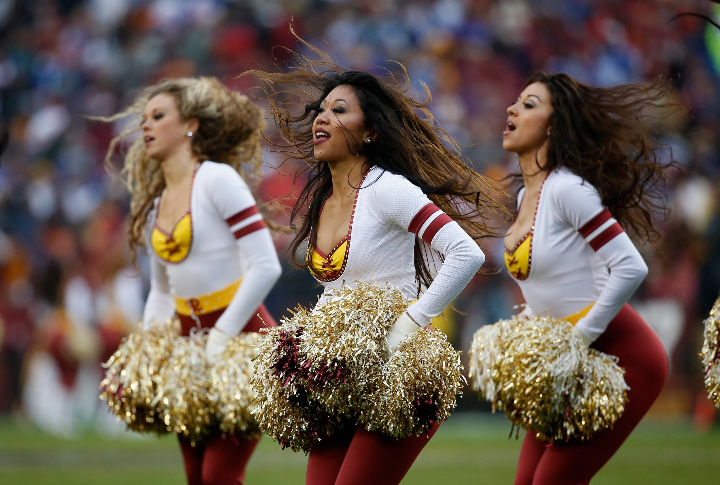 redskins cheerleader uniform