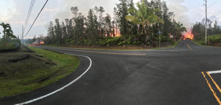 Damage from Kilauea Damage from Kilauea