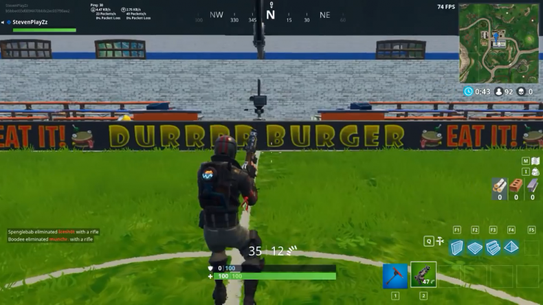 Fortnite Stadium Camera