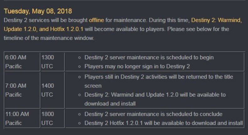 destiny-2-warmind-expansion-release-date-schedule what, time, update, start, launch destiny-2-warmind-expansion-release-date-schedule what, time, update, start, launch