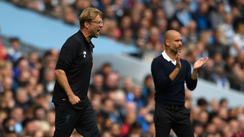 Jurgen Klopp and Pep Guardiola