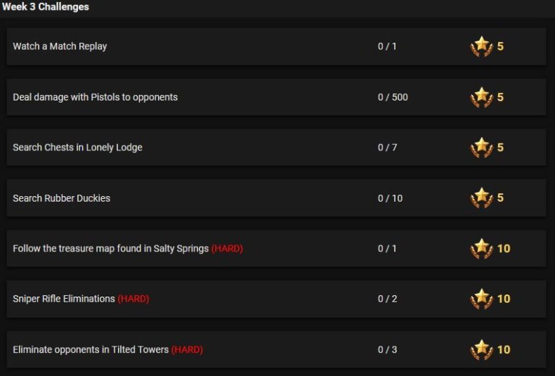 Fortnite 4-3 Challenge leak