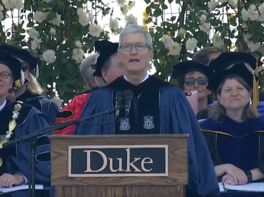 Tim Cook Praises Parkland Shooting Survivors, 'Me Too' Movement In Duke ...