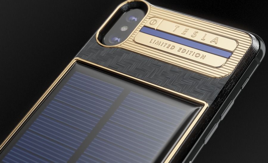 iPhone X 'Tesla' Costs $4,500 and Comes with a Self-Charging Solar Panel