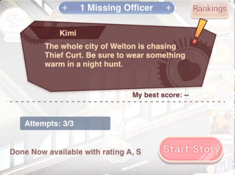 Love, nikki, midnight, escape, event, guide, quiz, answers, stage, battles, suits, cost