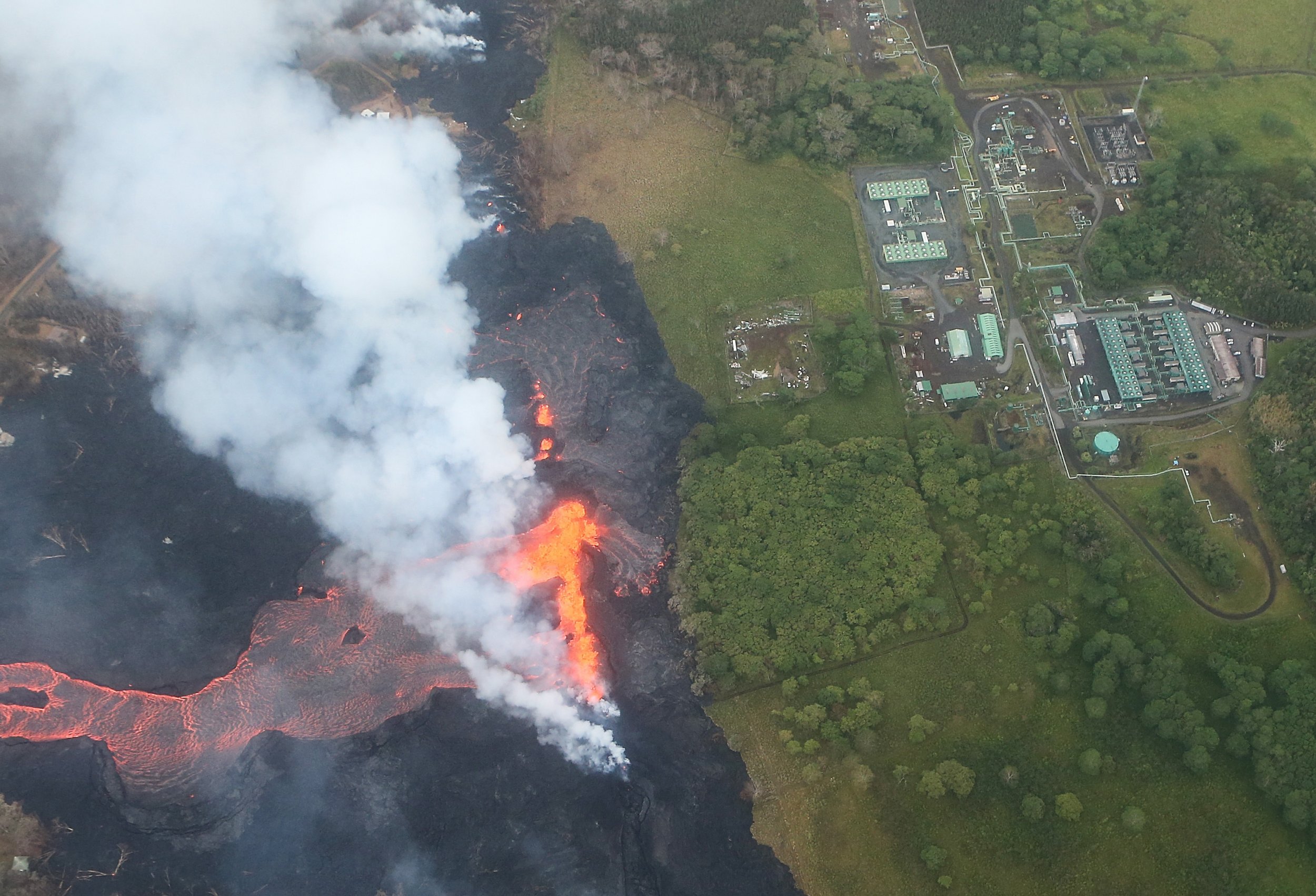 Kilauea Volcano Lava Flow: Wells Capped at Power Plant that Locals Say ...