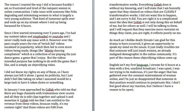 ALinity statement