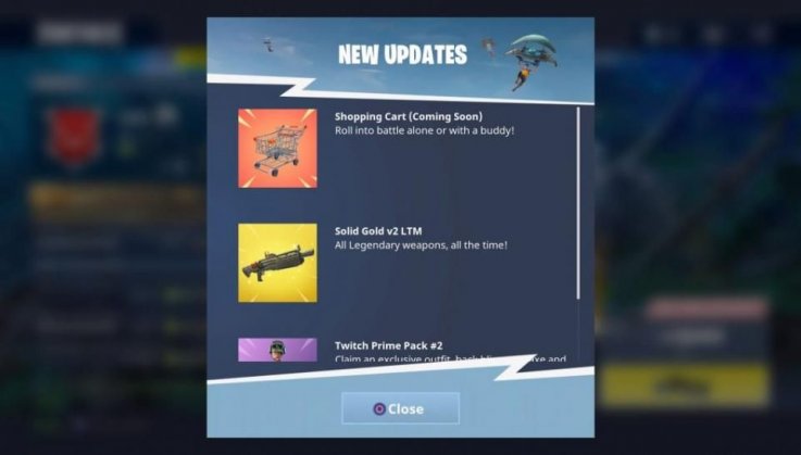 Fortnite shopping cart update Fortnite shopping cart update