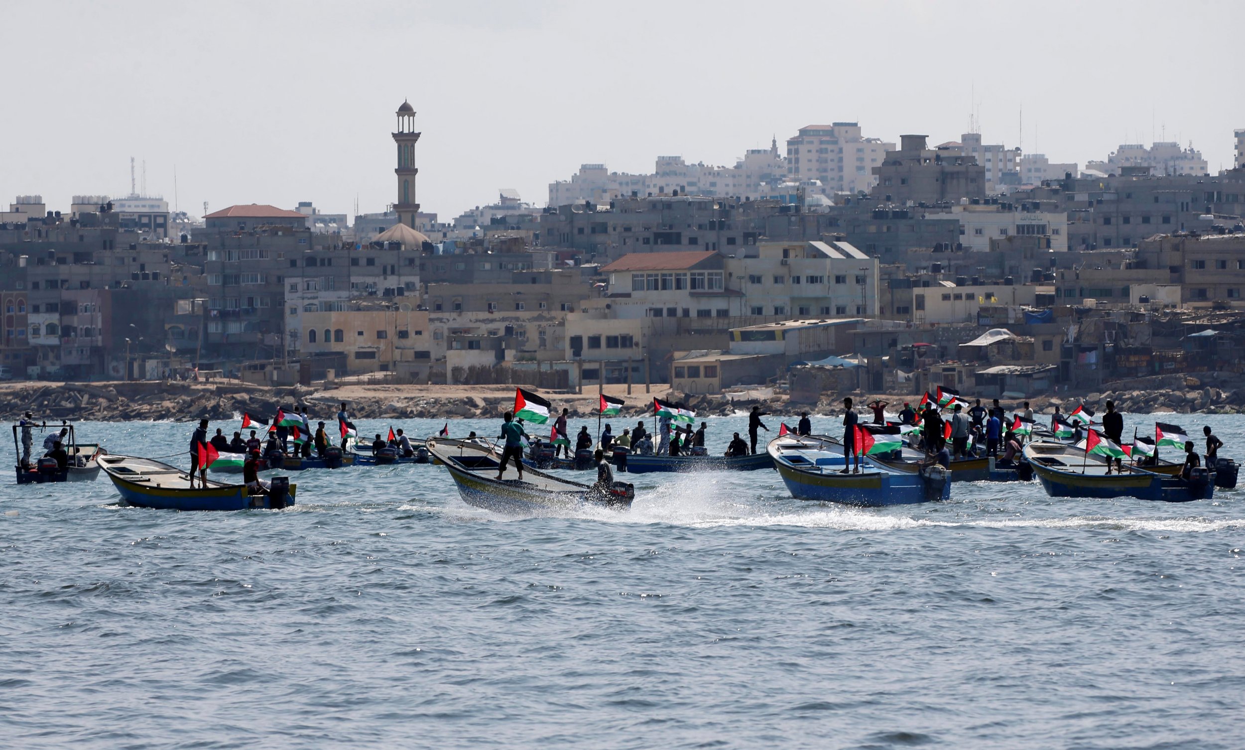 Boat Carrying Wounded Palestinians Breaks Gaza Blockade Gets Towed To