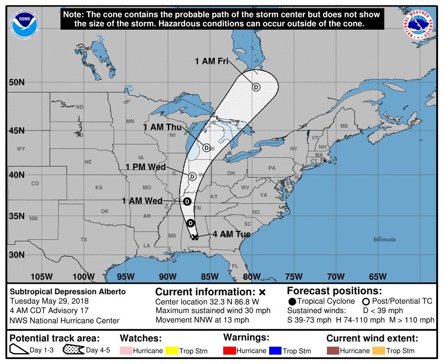 Where Did Alberto Make Landfall? Storm Hits Laguna Beach, Florida ...