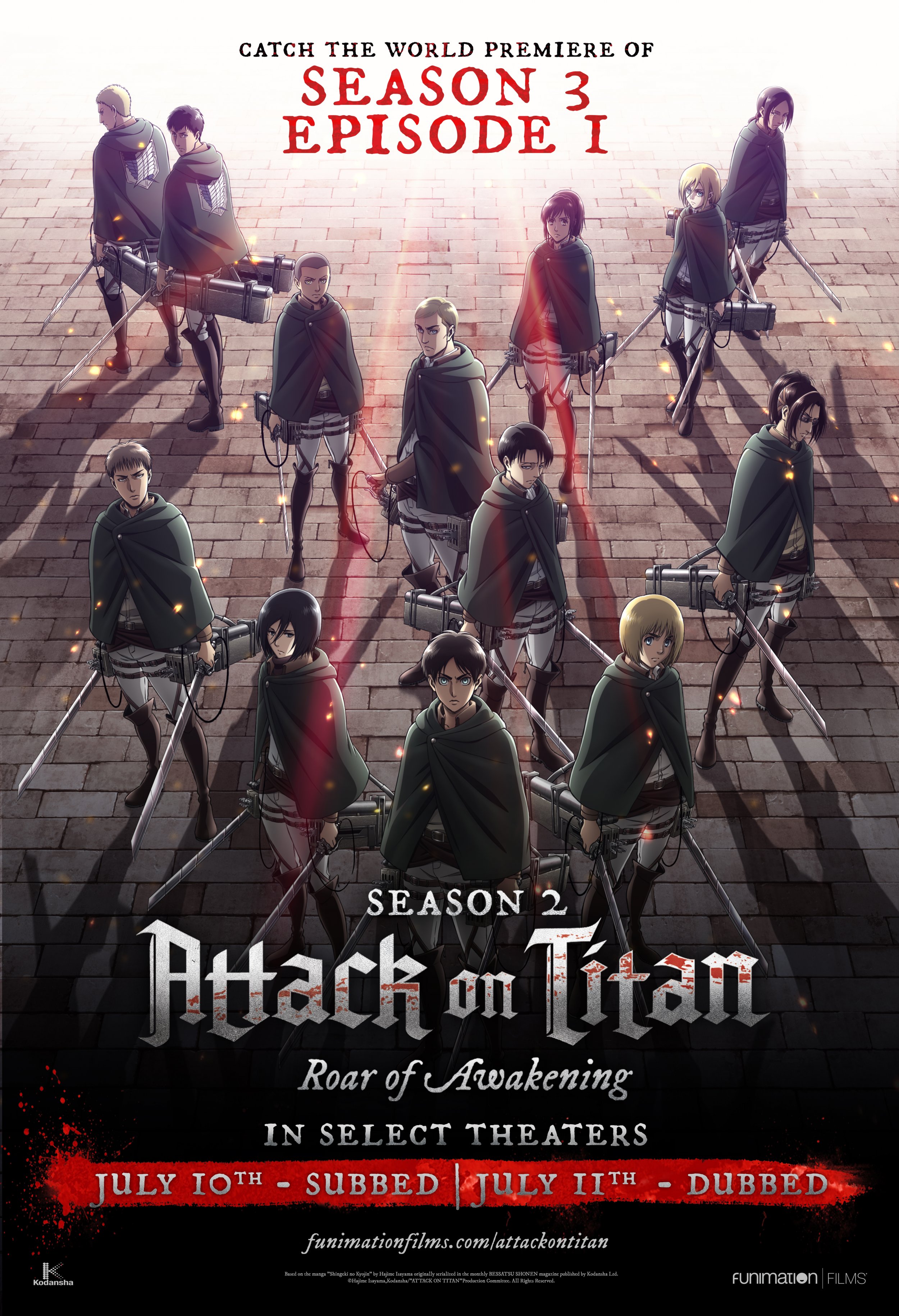 Attack On Titan Season 3 Part 2 Cover / Название (англ.) attack on