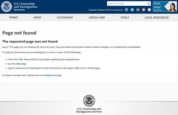Uscis Deleted Hundreds Of Web Pages On U S Asylum Protocol After