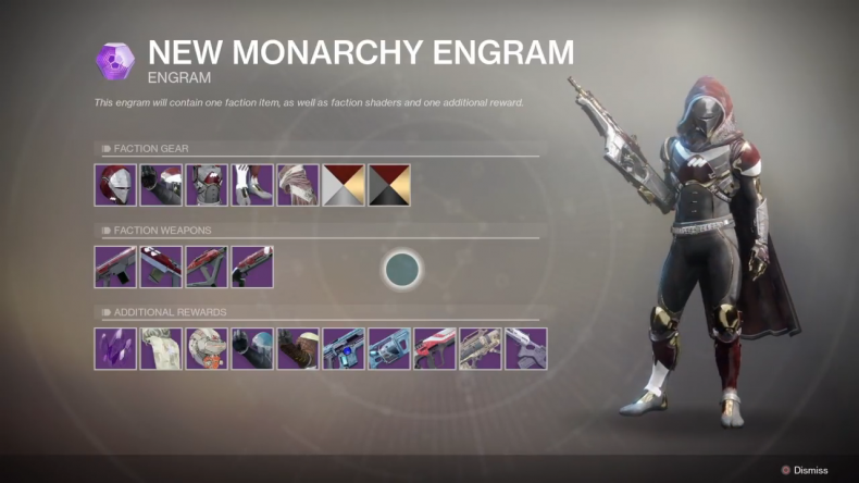 Destiny 2 Faction rally Armor