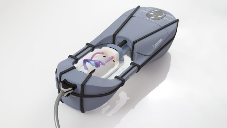 EVIAS (Endovascular Intracranial Aneurysm Solution) - Station with Bloodflow