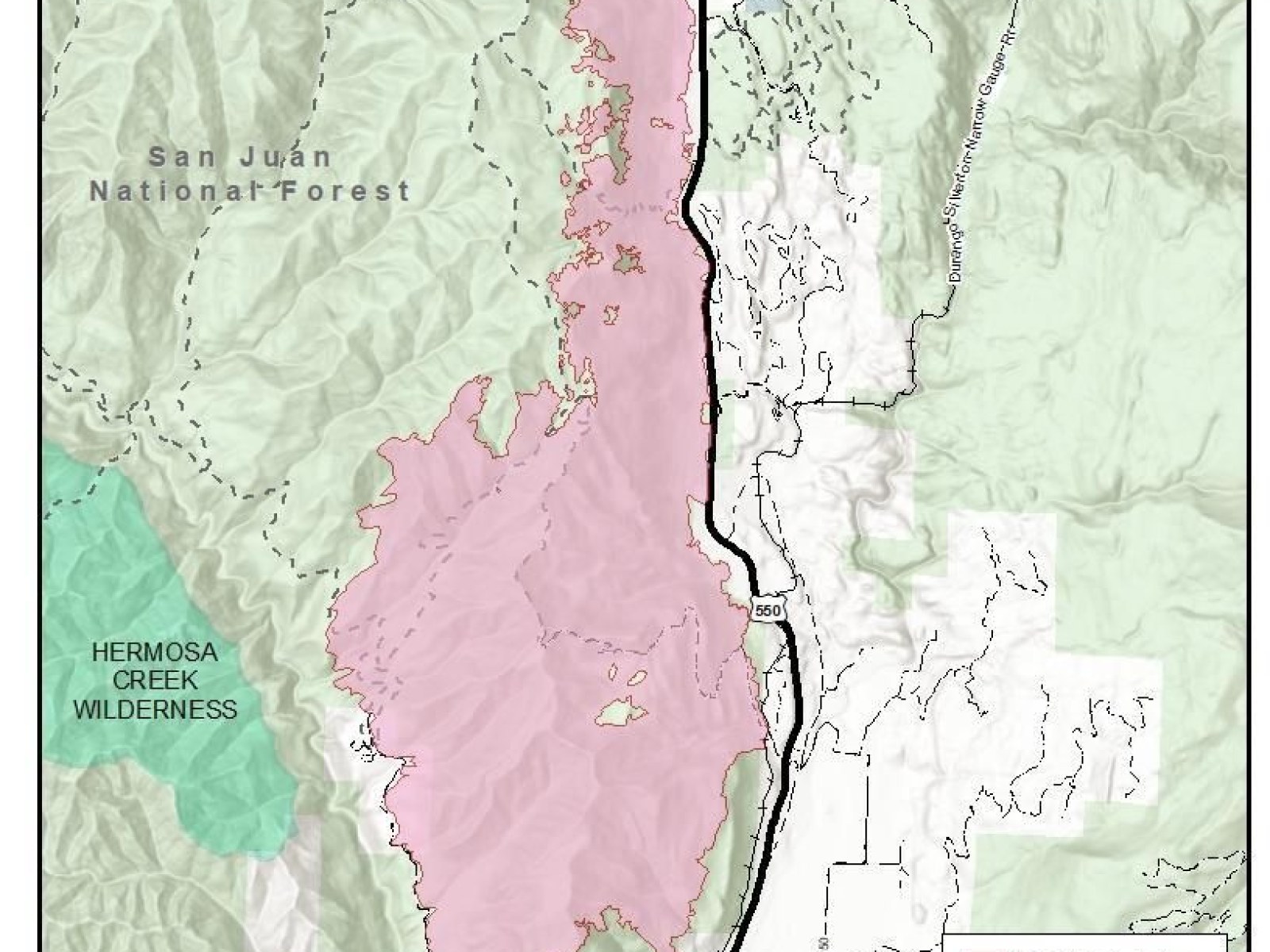 Colorado 416 Fire Map Update Durango Fire Grows 40 Percent Map Durango Fire 2022