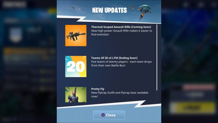 Fortnite Thermal scoped AR news Fortnite Thermal scoped AR news