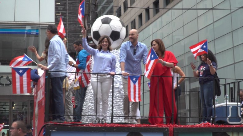 Puerto Rico Day Parade World Cup Float