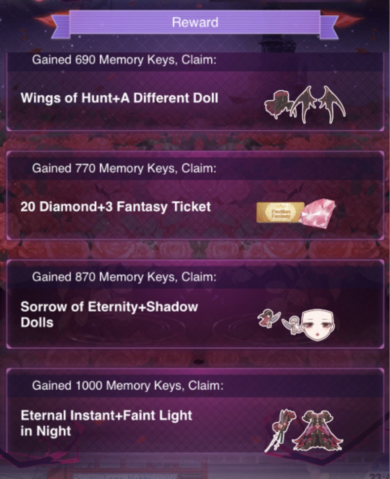love, Nikki, dark, castle event, guide, tips, stage, battles, moonlit garden, perilous lobby, empty ball, tricky room, battlefield storage, phantom in the castle, last vault