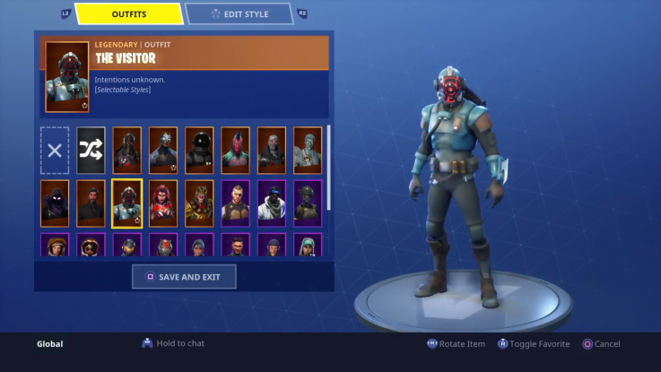 Fortnite the Visitor skin Fortnite the Visitor skin