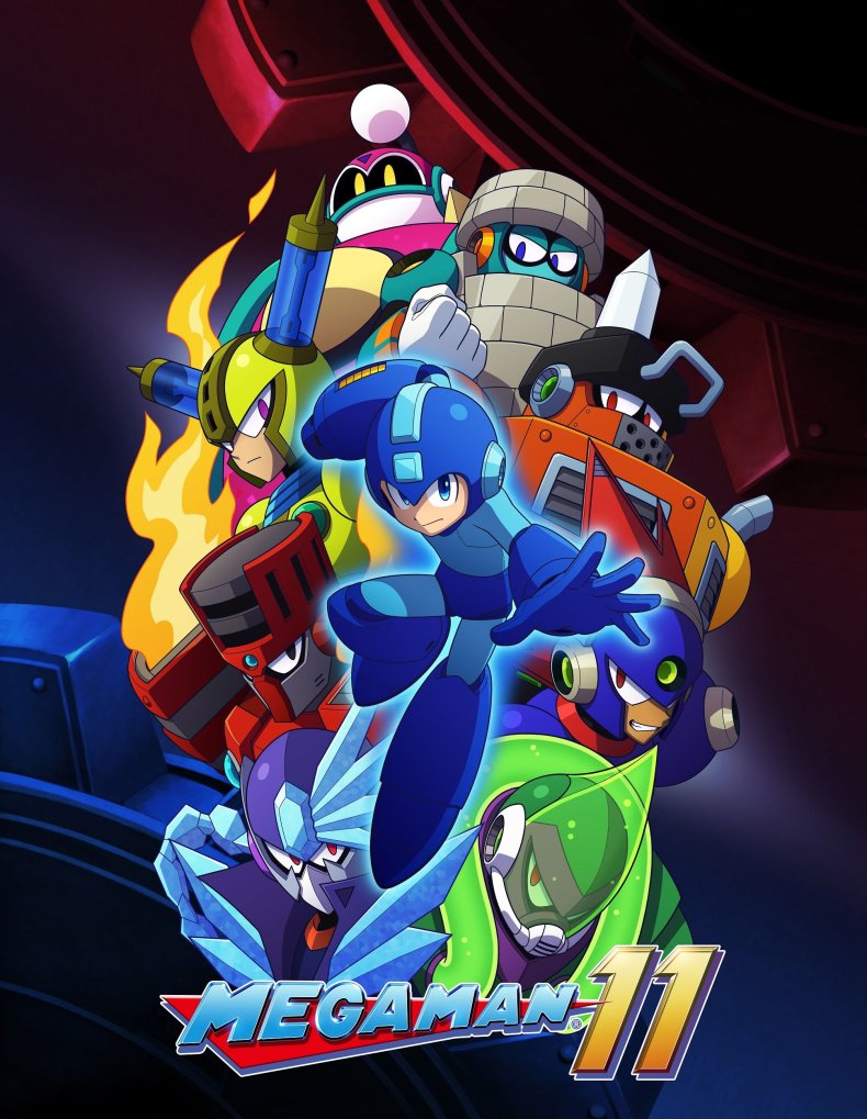 mega man 11 box art mega man 11 box art