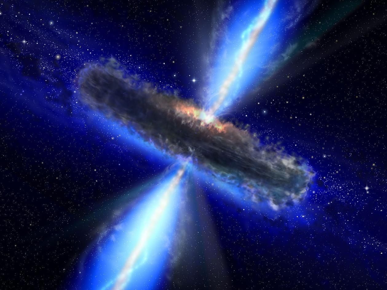 black hole star galaxy
