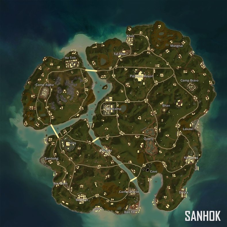 PUBG Sanhok Map
