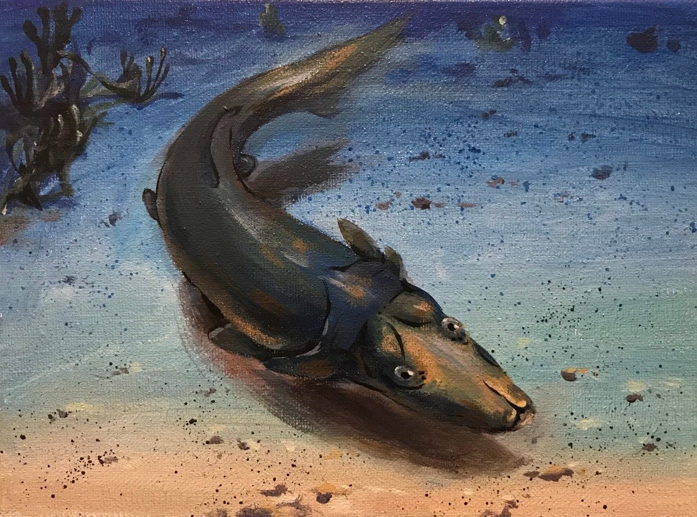 Platypus-fish-Life-reconstruction-courtesy-Jason-Art,-Shenzhen