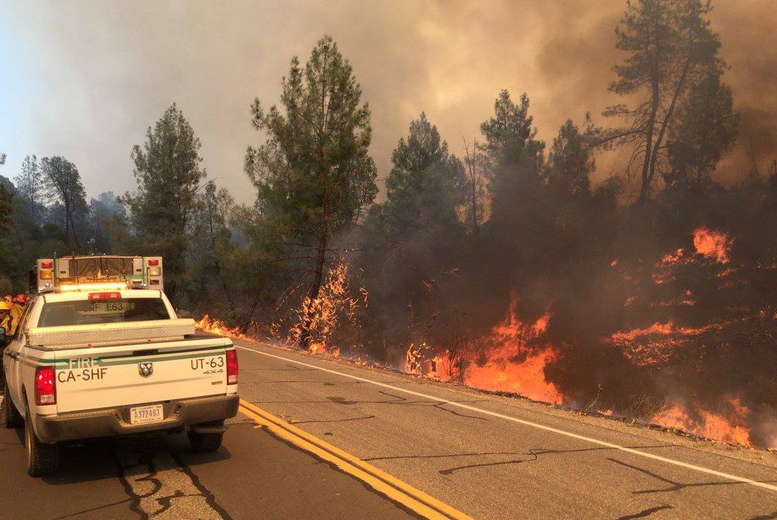 Pawnee California Wildfire Update   Out Control  Lake County Blaze