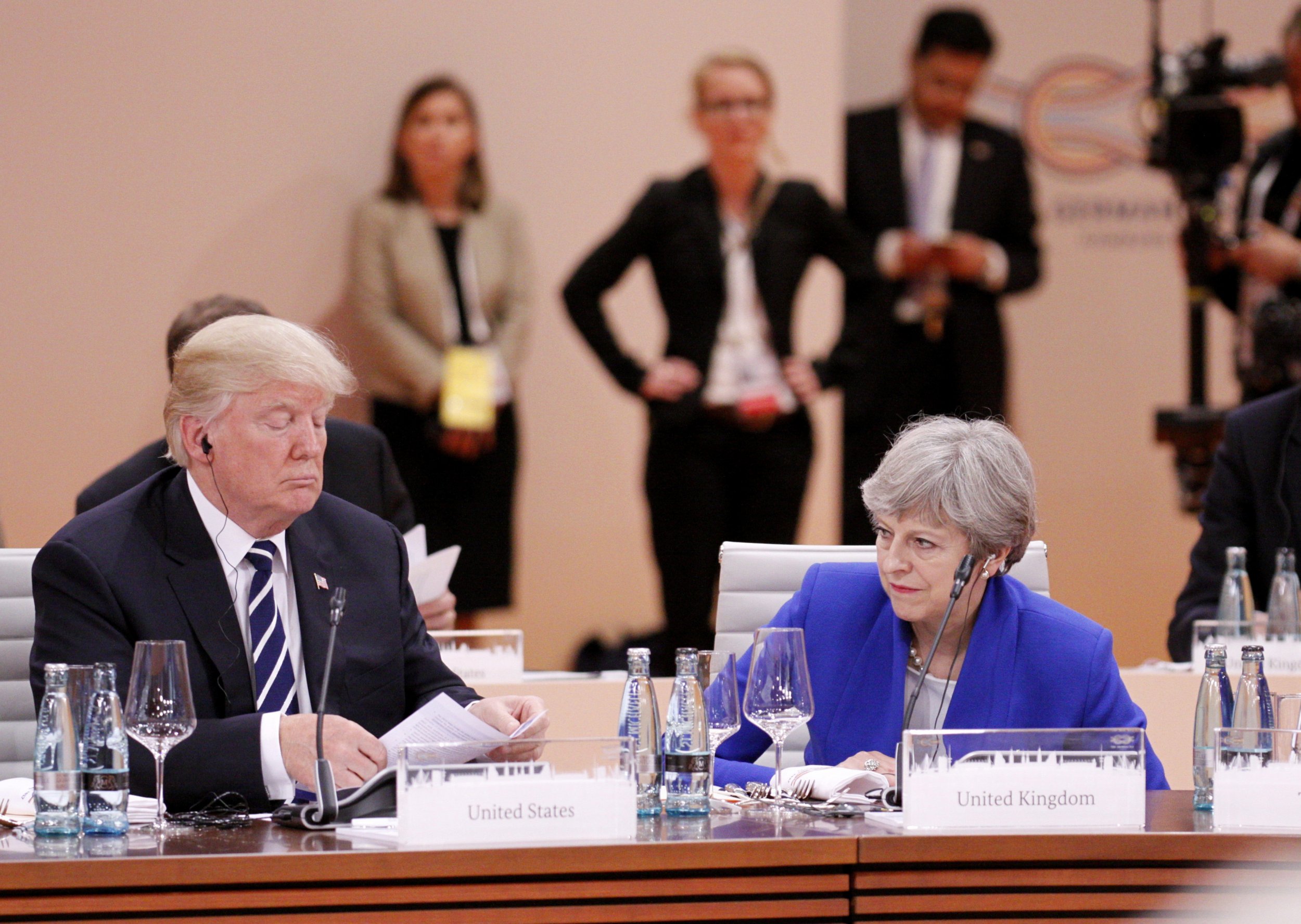 donald trump, theresa may