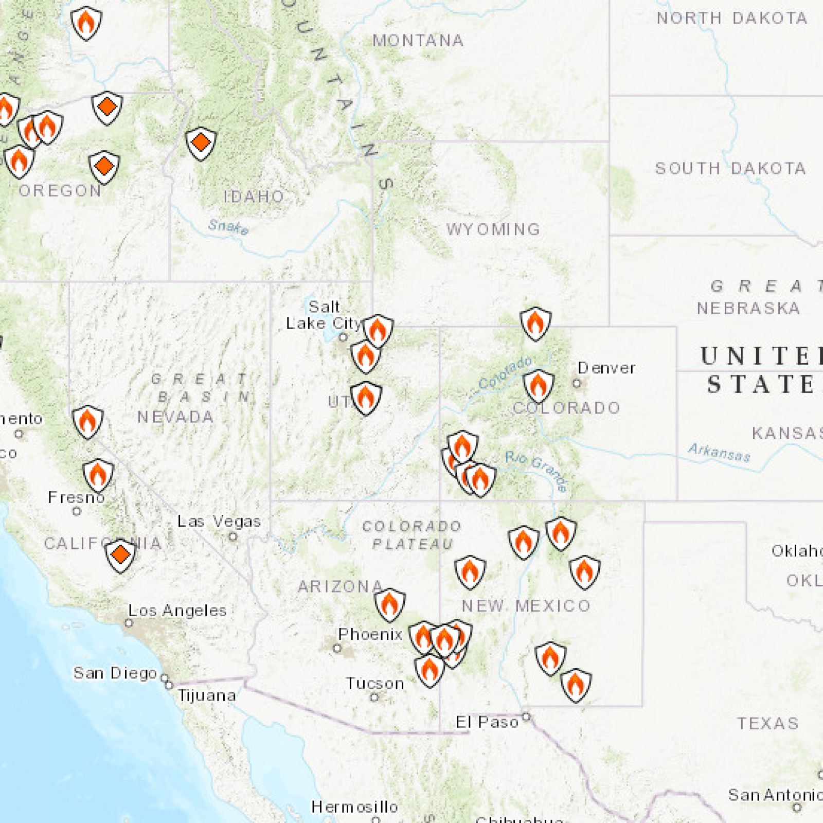 Wildfires 2018 Map Where Pawnee 416 And Other Largest Fires Are