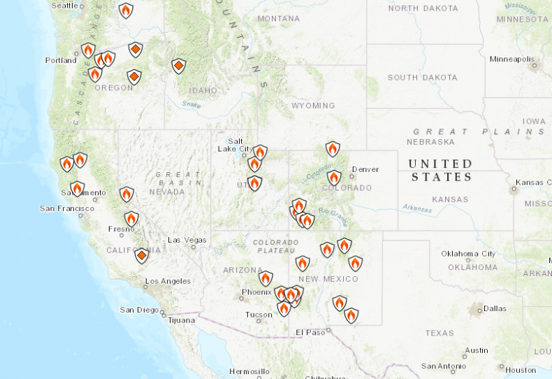 Wildfire Map 2018