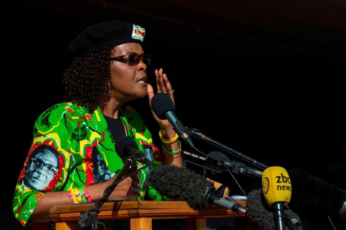 Zimbabwe's President Blames Group Linked to Former President's Wife For