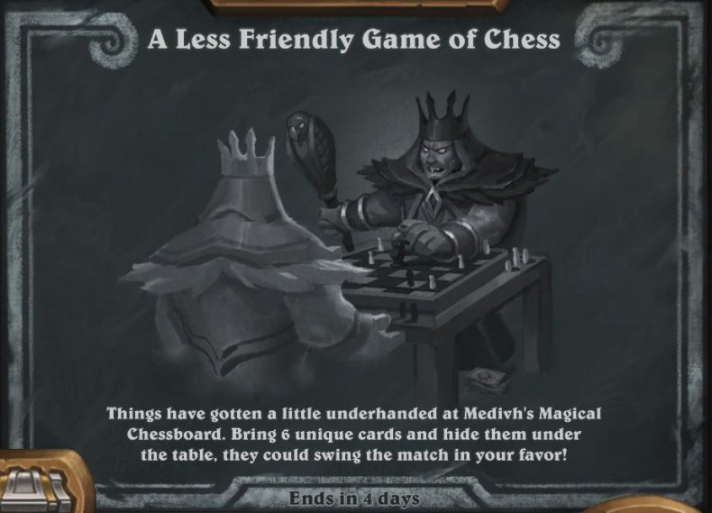 a less friendly game of chess